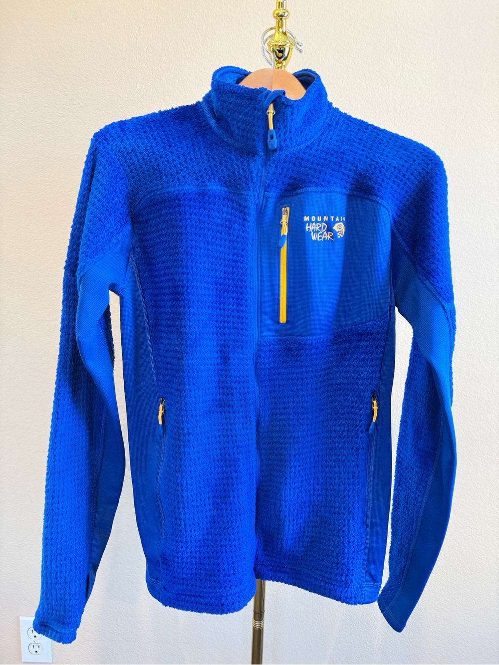 Mountain Hardwear Men’s Monkey Man Grid Fleece Pullover Size S Blue Full Zip - Picture 3 of 14